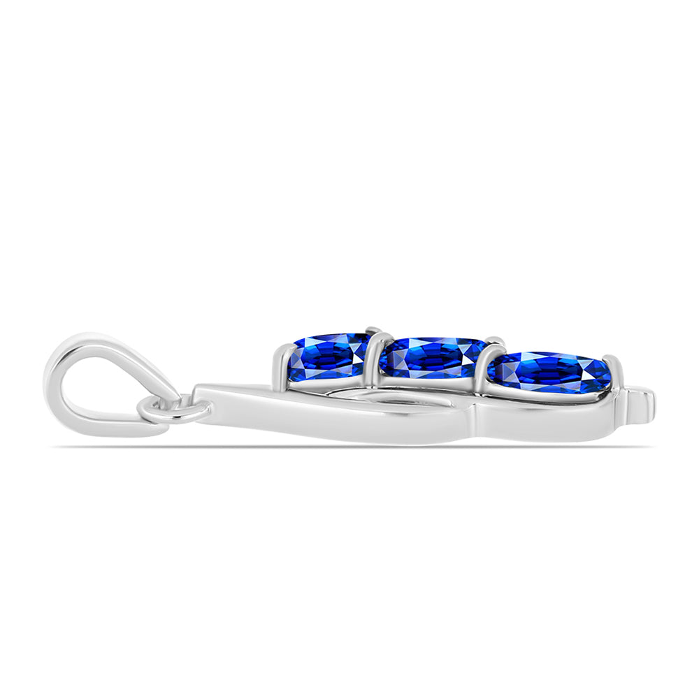 Colgante de Plata con Zafiro Azul Australiano 2 