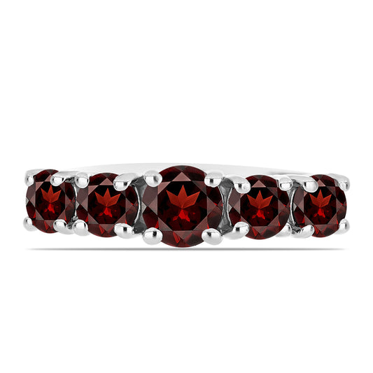 Anillo de Plata con Granate Barton