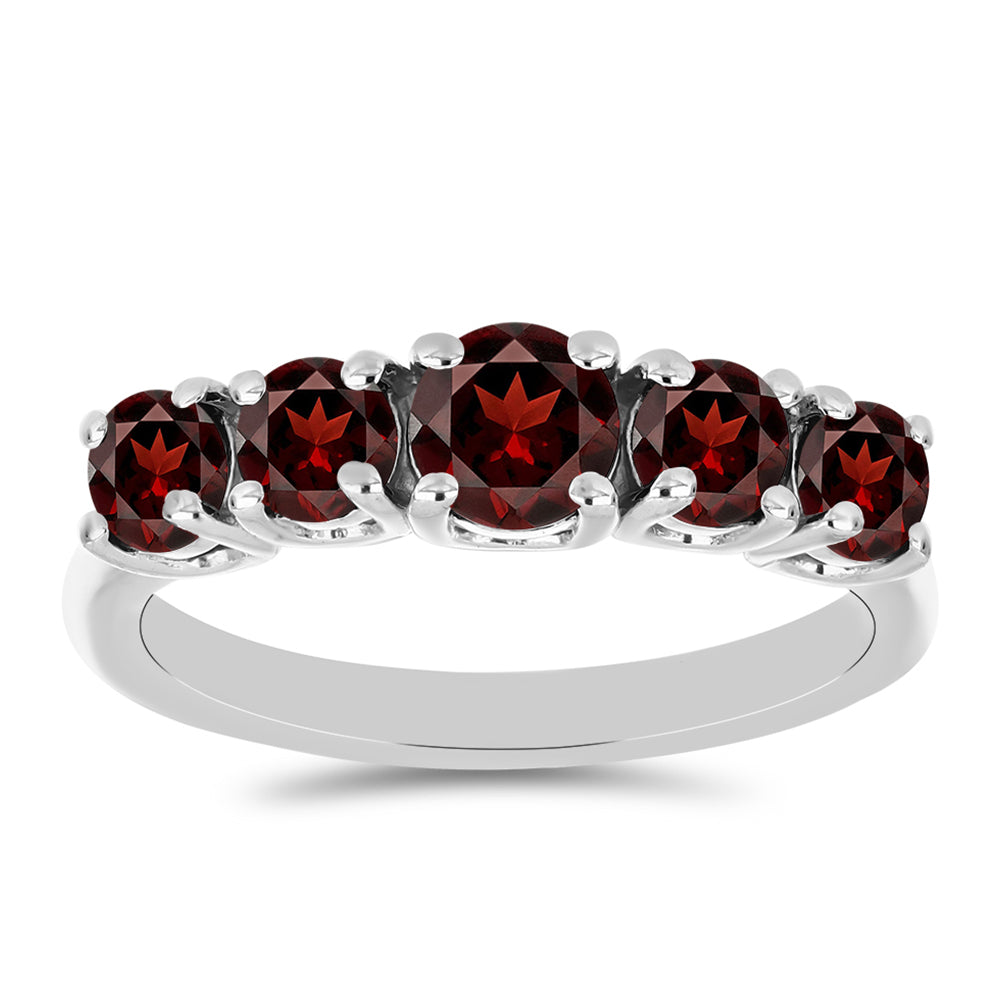 Anillo de Plata con Granate Barton 3 