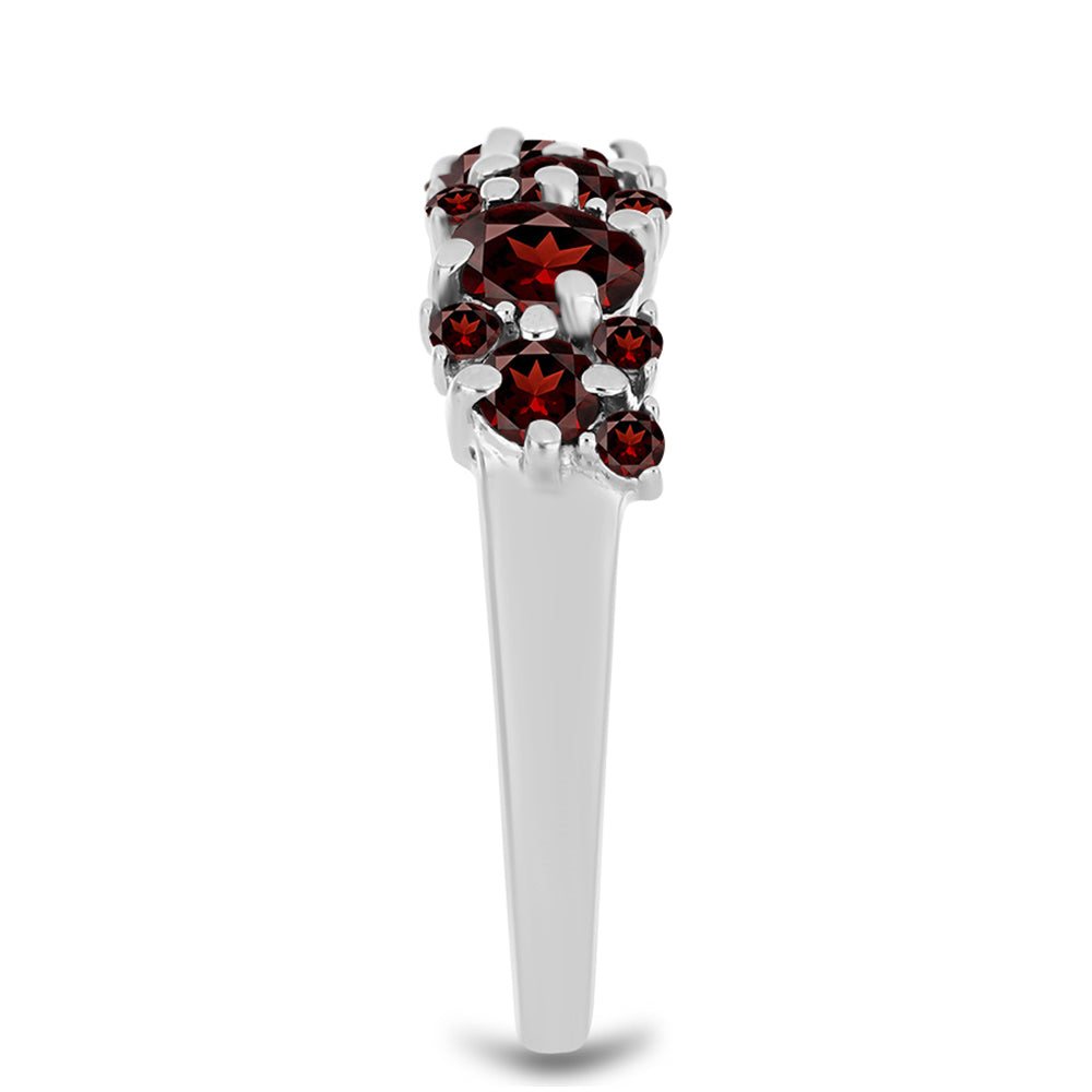 Anillo de Plata con Granate Barton 4 