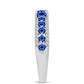 Anillo de Plata con Zafiro Azul Australiano y Topacio Blanco