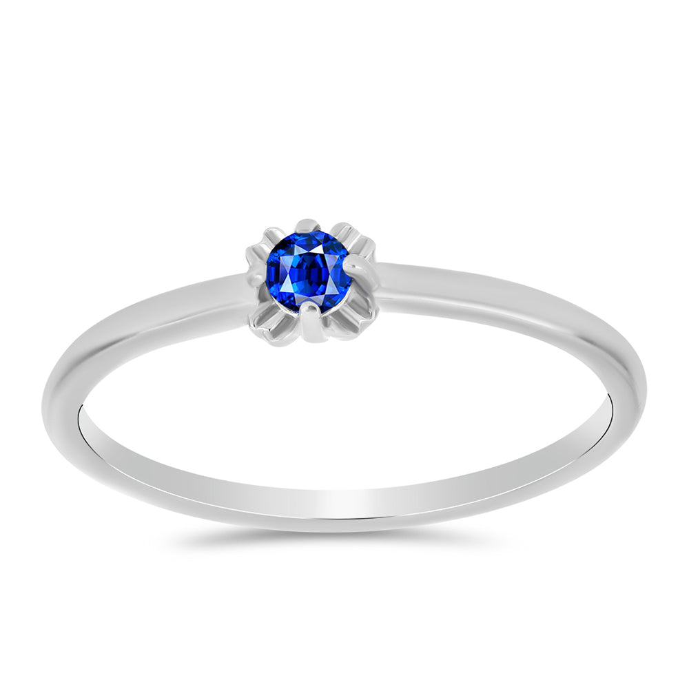 Anillo de Plata con Zafiro Azul Australiano 1 