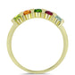 Anillo de Plata Bañada en Oro con Chakra Turmalina
