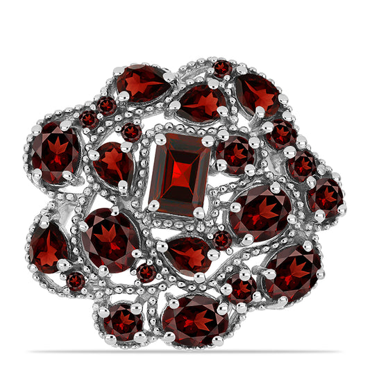 Anillo de Plata con Granate Barton