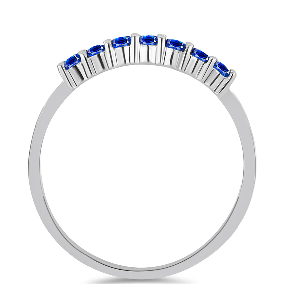 Anillo de Plata con Zafiro Azul Australiano 2 