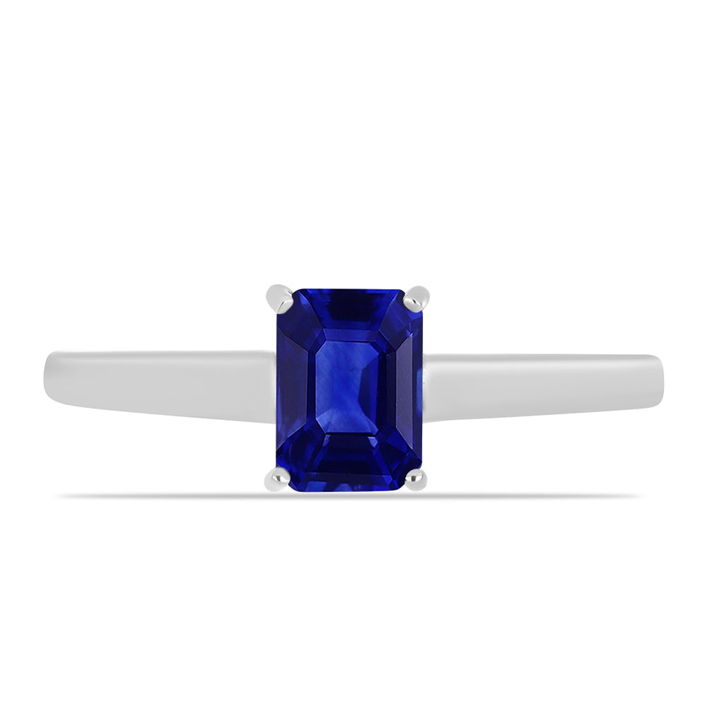 Anillo de Plata con Zafiro Azul Australiano 1 
