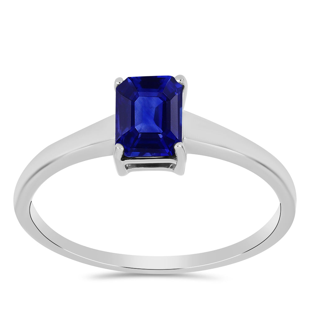 Anillo de Plata con Zafiro Azul Australiano 3 