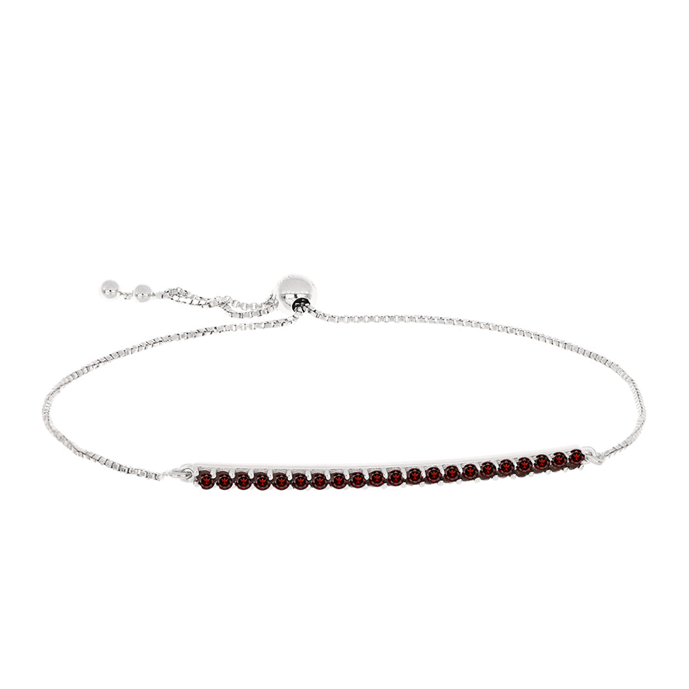 Pulsera de Plata con Granate Barton