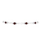 Pulsera de Plata con Granate Barton y Topacio Blanco
