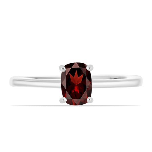 Anillo de Plata con Granate Barton