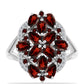 Anillo de Plata con Granate Barton y Topacio Blanco