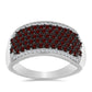 Anillo de Plata con Granate Barton y Topacio Blanco