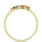 Anillo de Plata Bañada en Oro con Chakra Turmalina