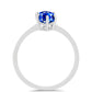 Anillo de Plata con Zafiro Azul Australiano