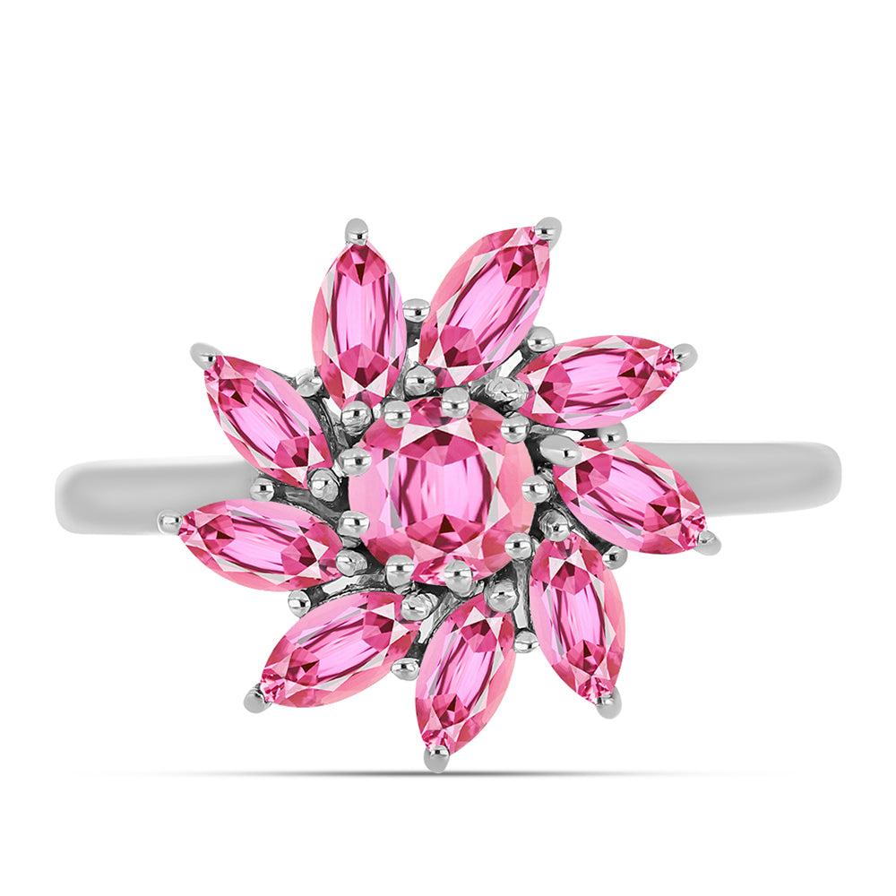 Anillo de Plata con Turmalina Rosa de Pelmadulla 1 