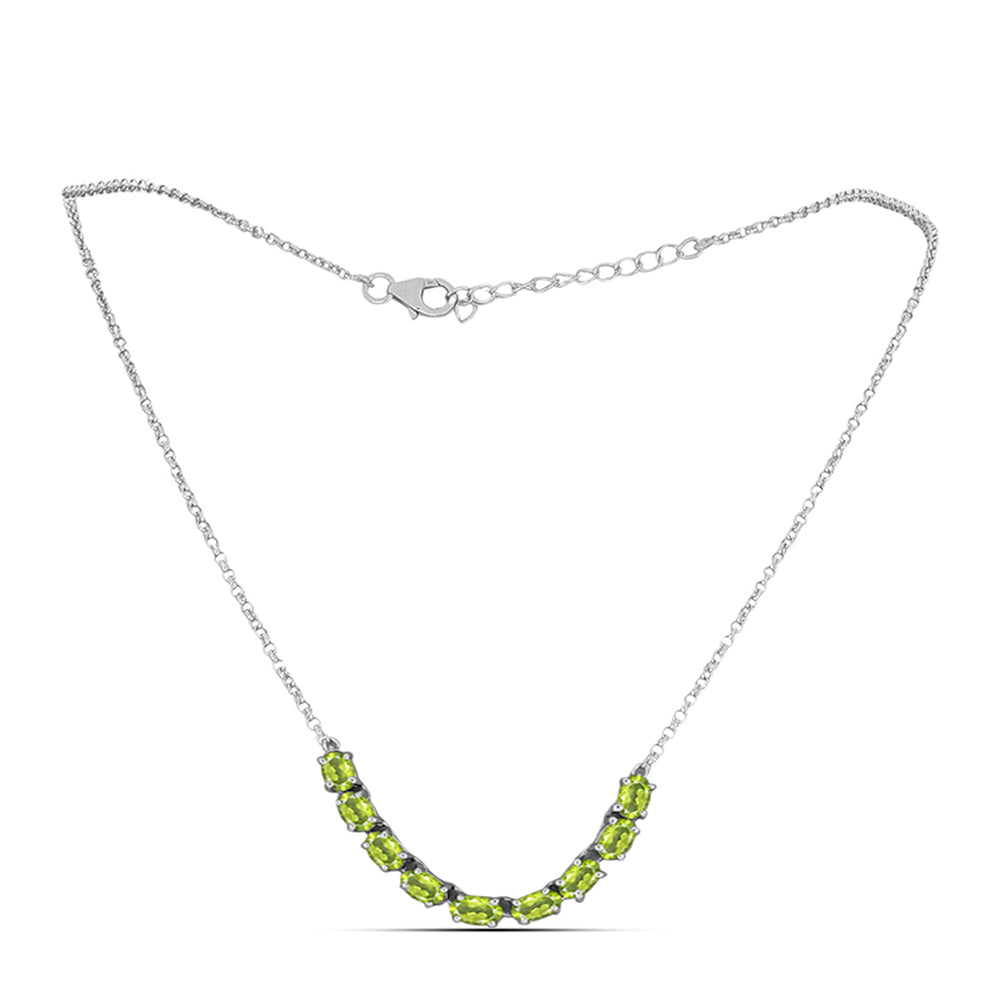 Collar de Plata con Peridoto de Changbai 2 