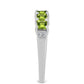 Anillo de Plata con Peridoto de Changbai y Topacio Blanco