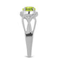Anillo de Plata con Peridoto de Changbai