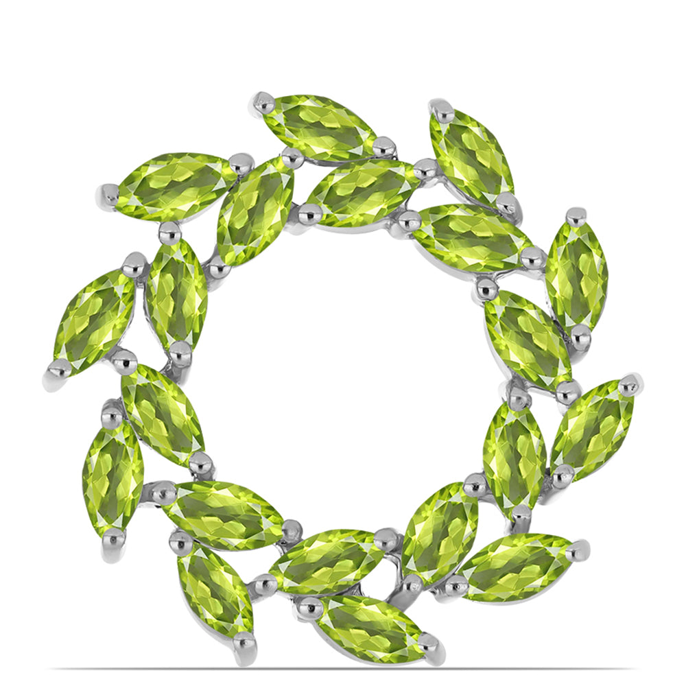 Broche de Plata con Peridoto de Changbai 1 