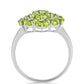 Anillo de Plata con Peridoto de Changbai
