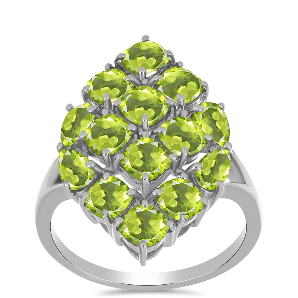 Anillo de Plata con Peridoto de Changbai 3 