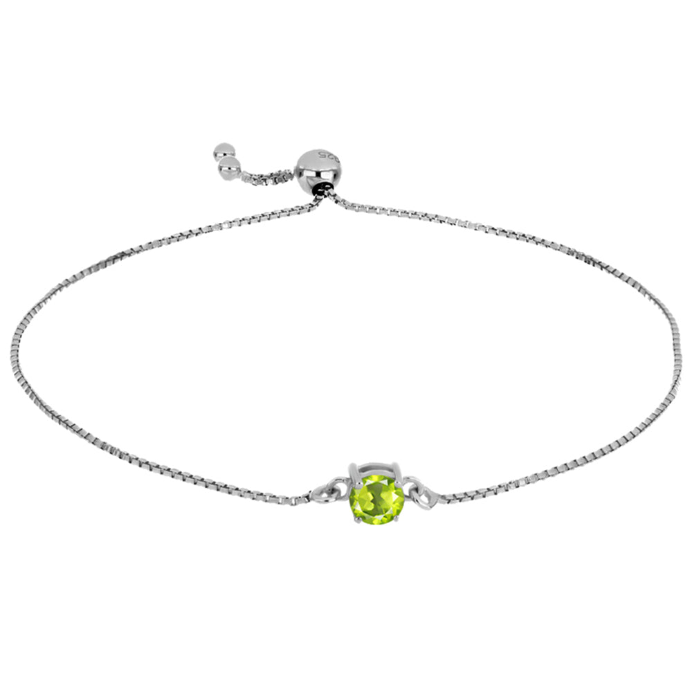 Pulsera de Plata con Peridoto de Changbai 1 