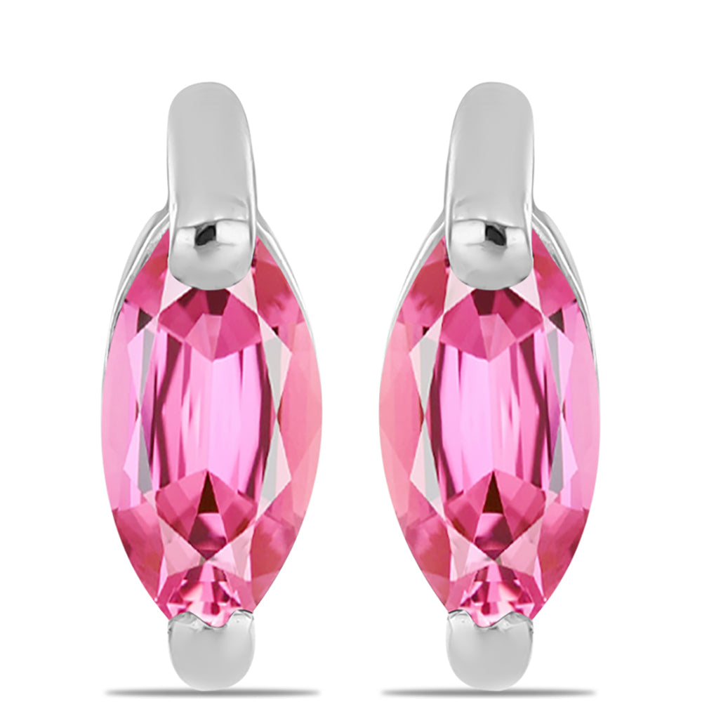 Pendientes de Plata con Turmalina Rosa de Pelmadulla