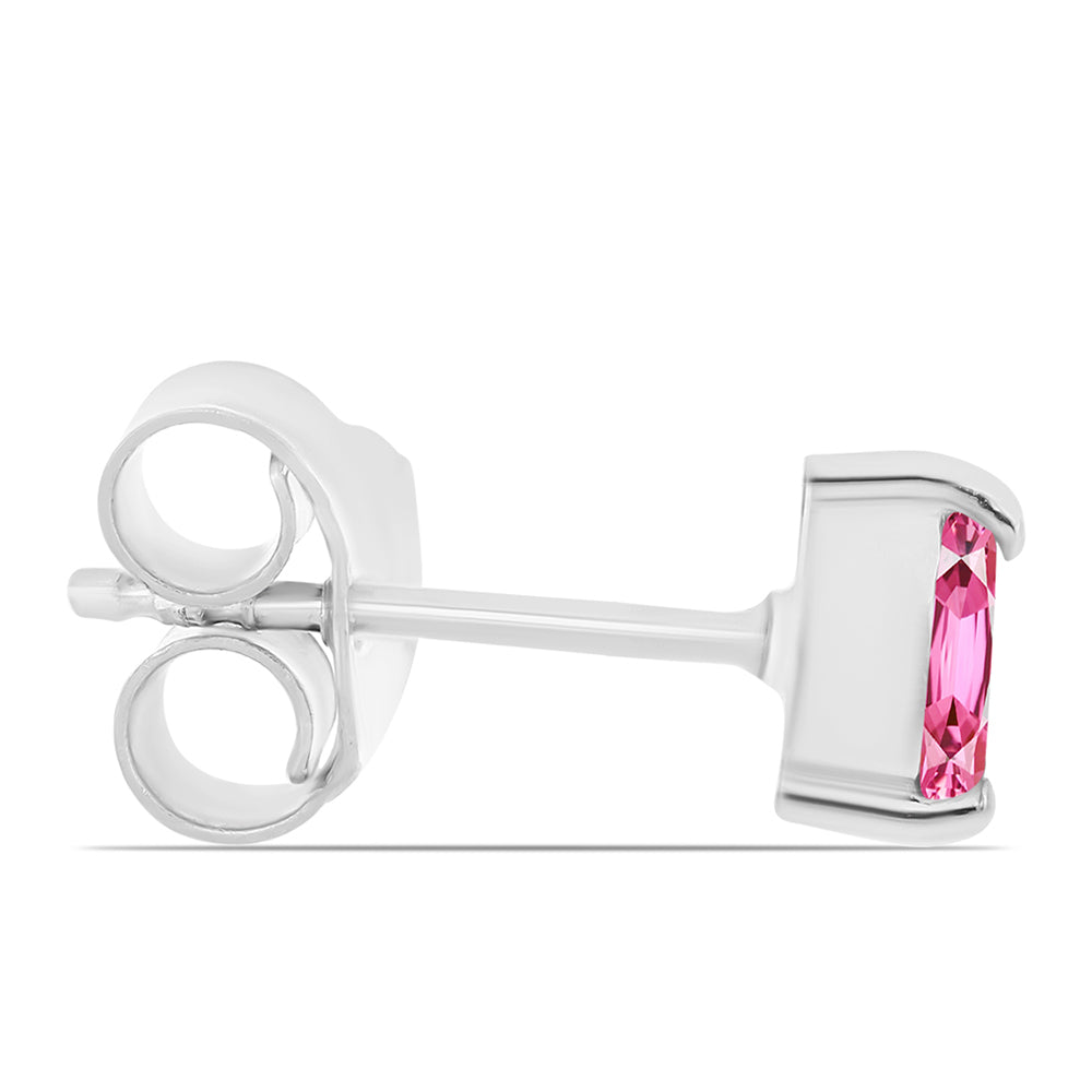 Pendientes de Plata con Turmalina Rosa de Pelmadulla 2 