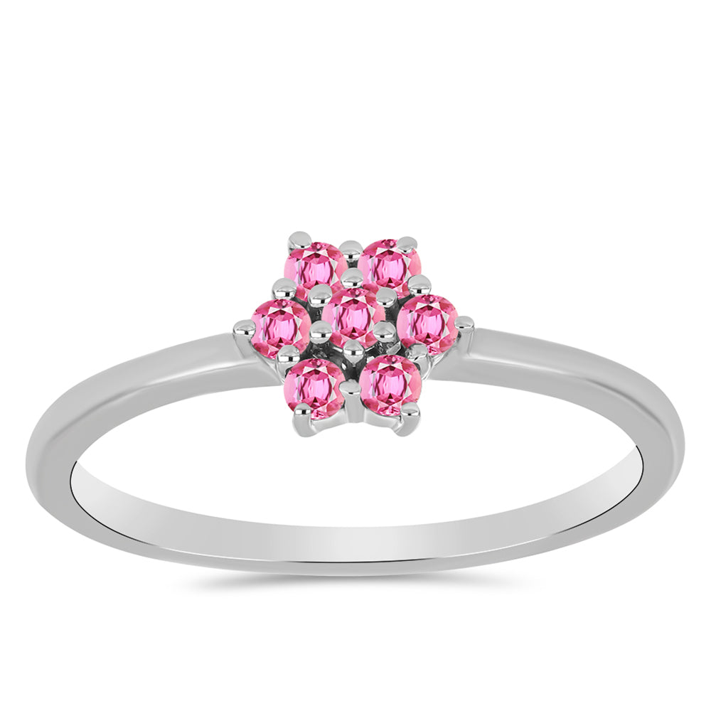 Anillo de Plata con Turmalina Rosa de Pelmadulla