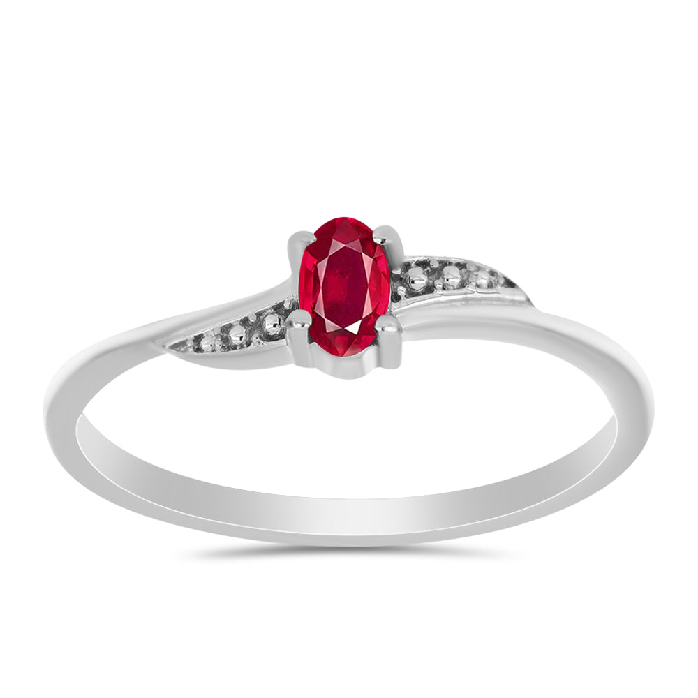 Anillo de Plata con Rubí de Madagascar 3 