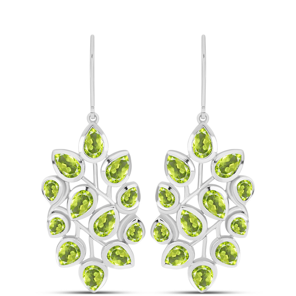 Pendientes de Plata con Peridoto de Changbai 1 