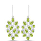Pendientes de Plata con Peridoto de Changbai