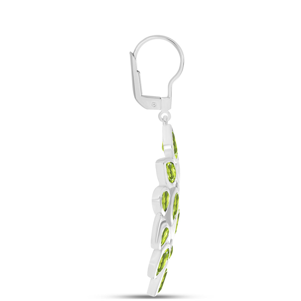Pendientes de Plata con Peridoto de Changbai 2 