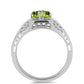 Anillo de Plata con Peridoto de Changbai