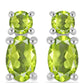 Pendientes de Plata con Peridoto de Changbai