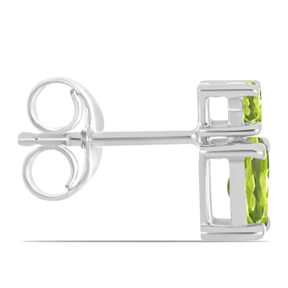 Pendientes de Plata con Peridoto de Changbai 2 