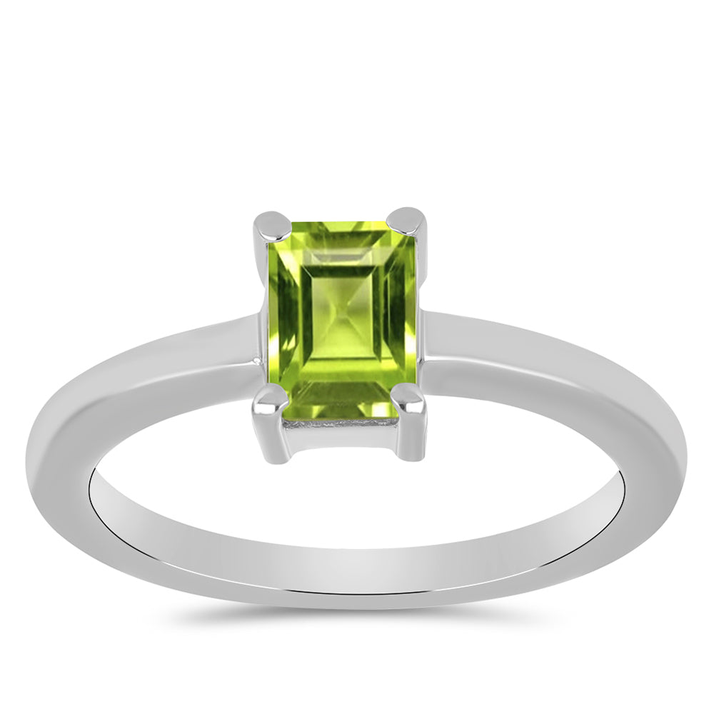 Anillo de Plata con Peridoto de Changbai 3 