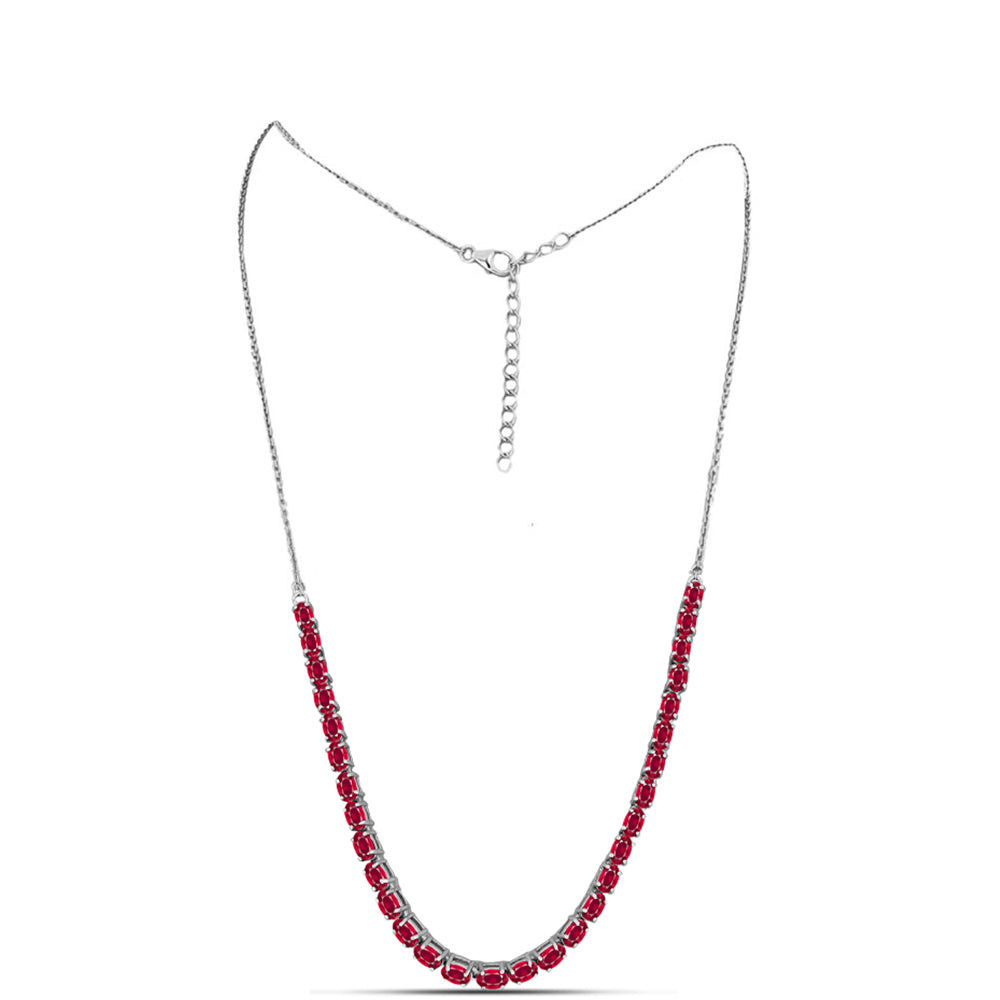 Collar de Plata con Rubí de Madagascar 1 