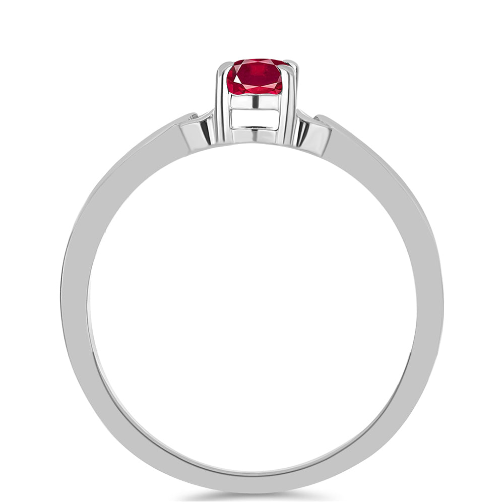 Anillo de Plata con Rubí de Madagascar 2 