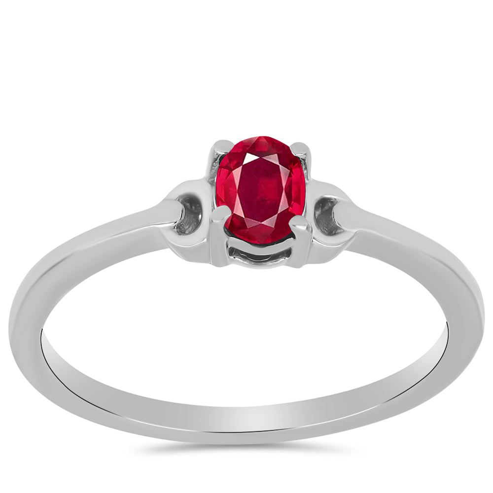 Anillo de Plata con Rubí de Madagascar 3 