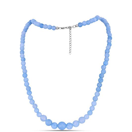 Collar de Plata con Aguamarina del Condado de Embu