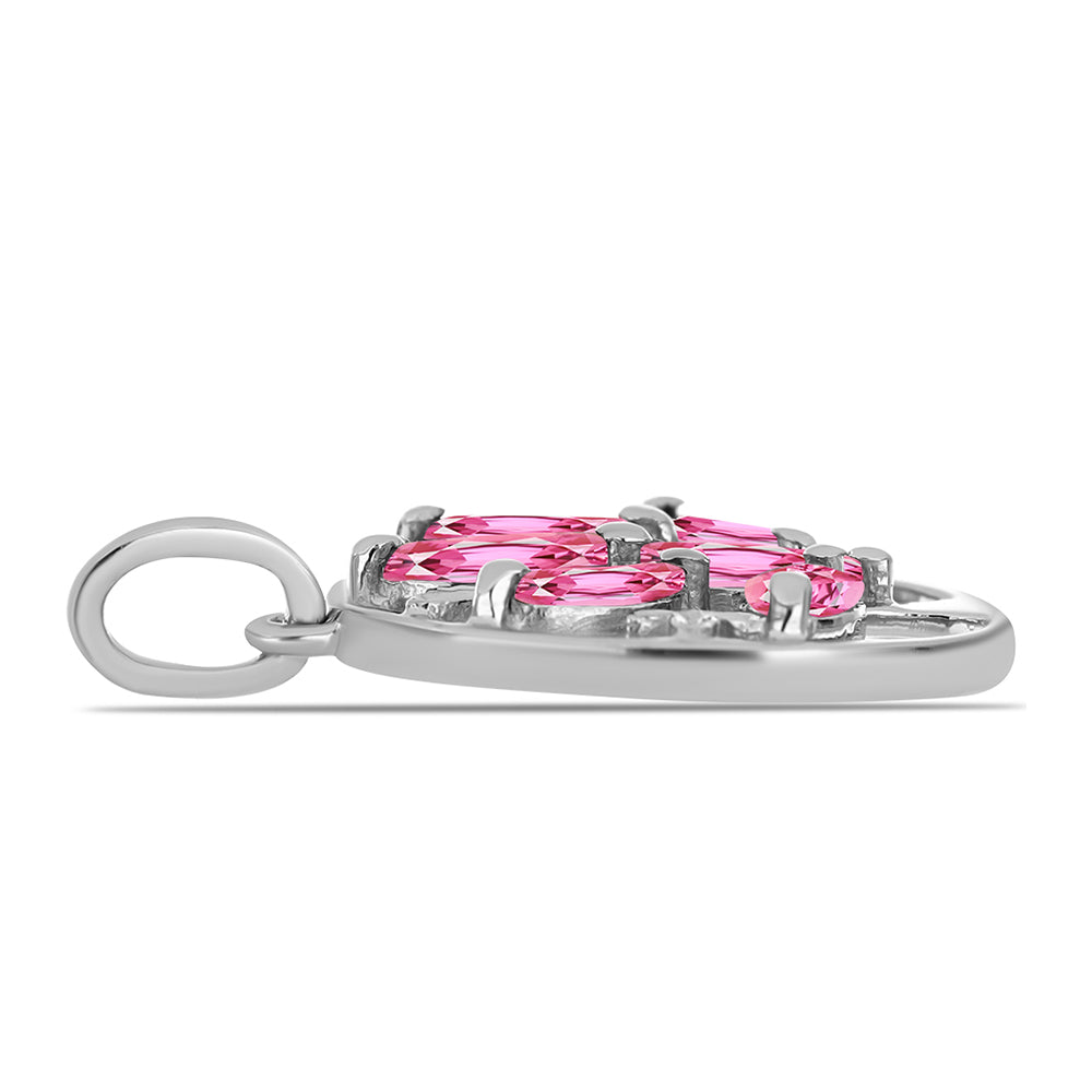 Colgante de Plata con Turmalina Rosa de Pelmadulla