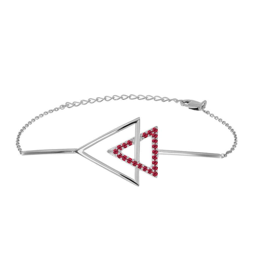 Pulsera de Plata con Rubí de Madagascar 1 