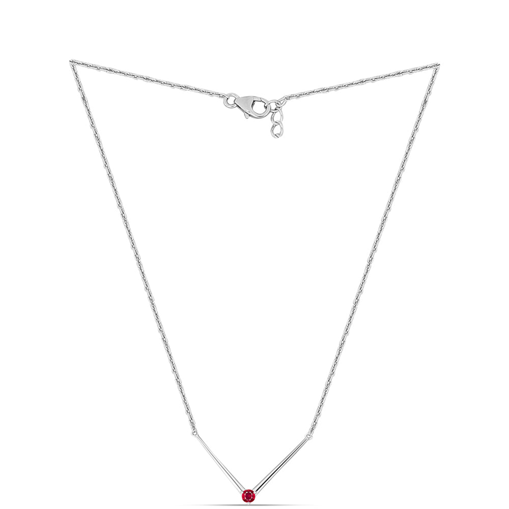 Collar de Plata con Rubí de Madagascar 1 