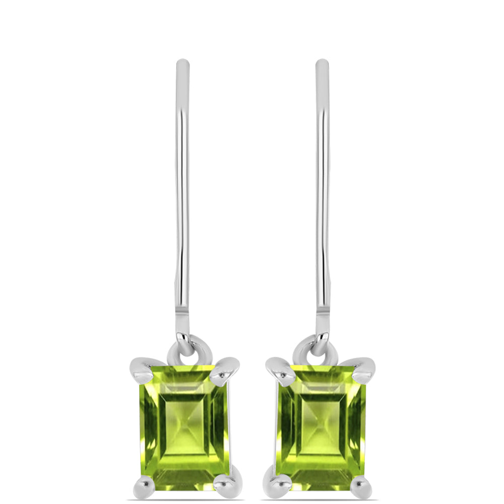 Pendientes de Plata con Peridoto de Changbai 1 