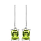 Pendientes de Plata con Peridoto de Changbai