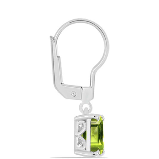 Pendientes de Plata con Peridoto de Changbai