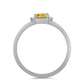 Conjunto de Plata con Citrino de los Montes Urales y Topacio Blanco ( Pendientes +Anillo +Colgante )