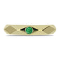 Anillo de Plata Bañada en Oro con Esmeralda de Zambia