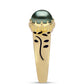 Anillo de Plata Bañada en Oro con Perla de río Tahiti verde ilusión